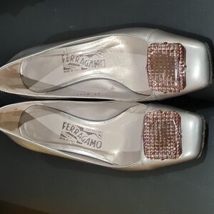 3 For $55 Salvatore Ferragamo chunky pumps